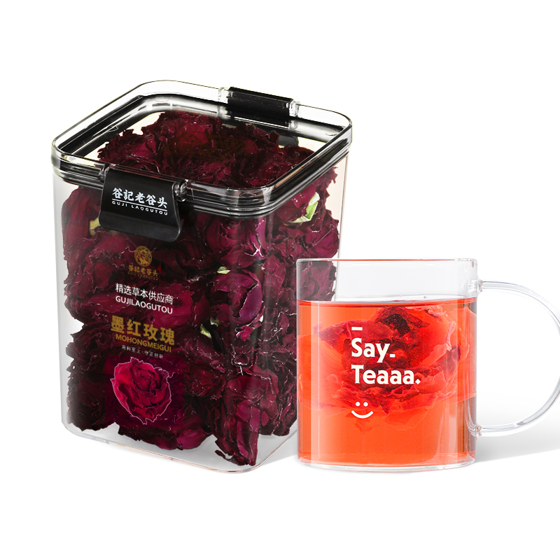 谷记老谷头 墨红玫瑰 云南重瓣 40g 红色（单位：盒）
