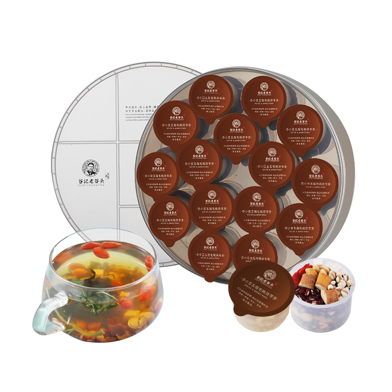 谷记老谷头 赤小豆五指毛桃茯苓茶 养生茶 850g 棕色（单位：盒）