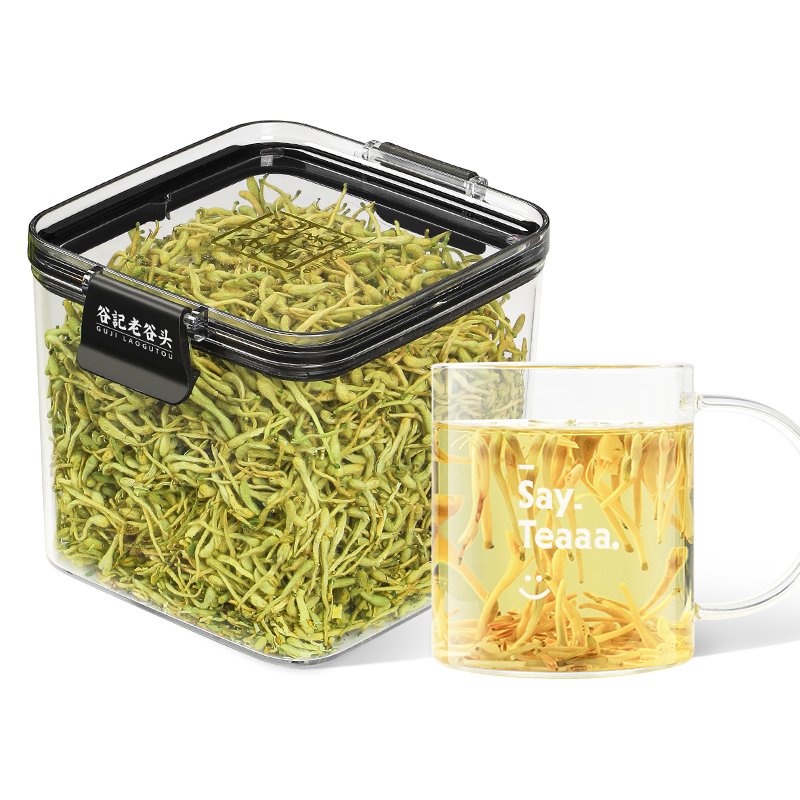 谷记老谷头 金银花 养生茶 80g 绿色（单位：盒）