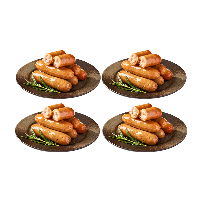 西贝功夫菜 黑猪肉爆汁烤肠 40g*6根/盒 *4 黑色（单位：组）