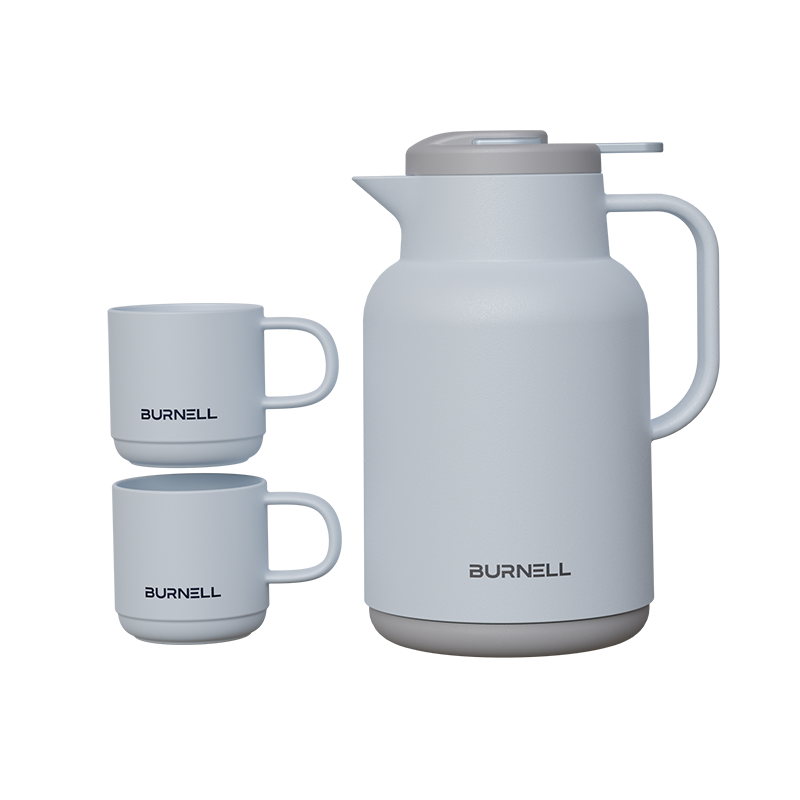 巴米乐（BURNELL） 春和景明多用焖茶壶套装 BNL-HT116 1000ml+400ml*2 白色（单位：套）