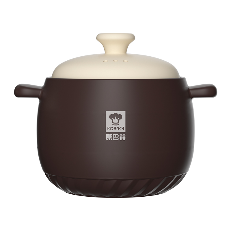 康巴赫 中式悦享系列养生陶瓷深汤煲 KBY-T6000 6L 咖啡色（单位：只）