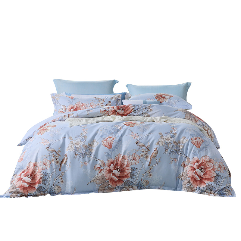 富安娜 床单四件套云锦星晴 713102613 203*229cm 蓝色（单位：套）