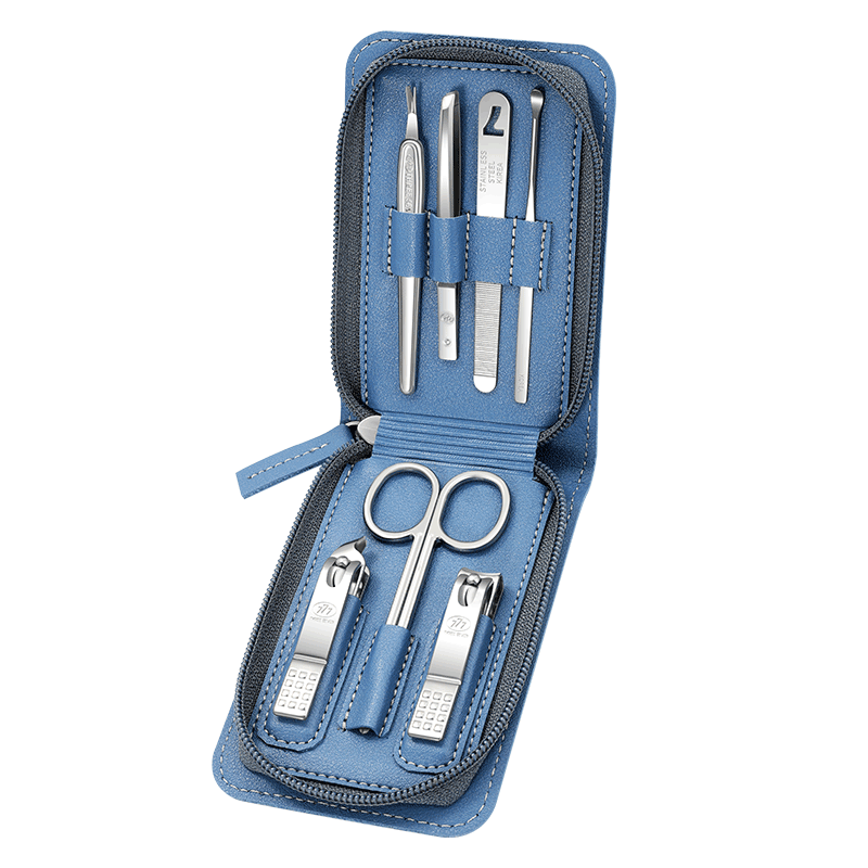 777（THREE SEVEN） 经典升级款 修甲套装 七件套 GNT-PM072 242*81*25mm 深蓝色（单位：套）