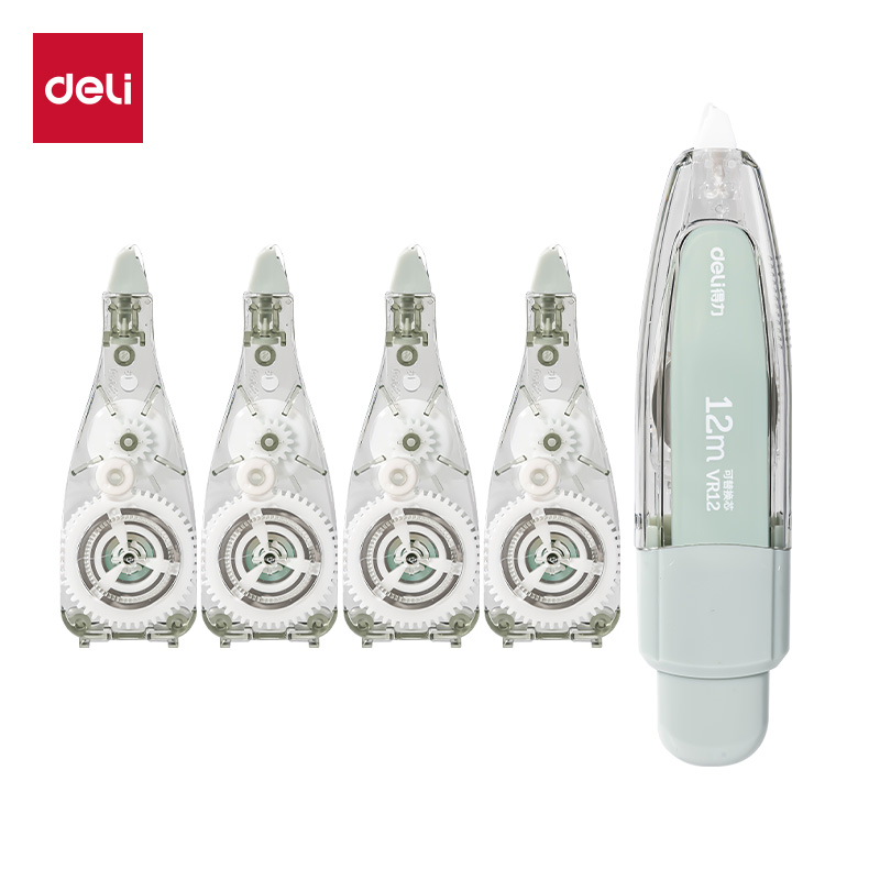 得力(deli) 按动笔形修正带套装 VR130 1+4套装 60米 混色（单位：套）