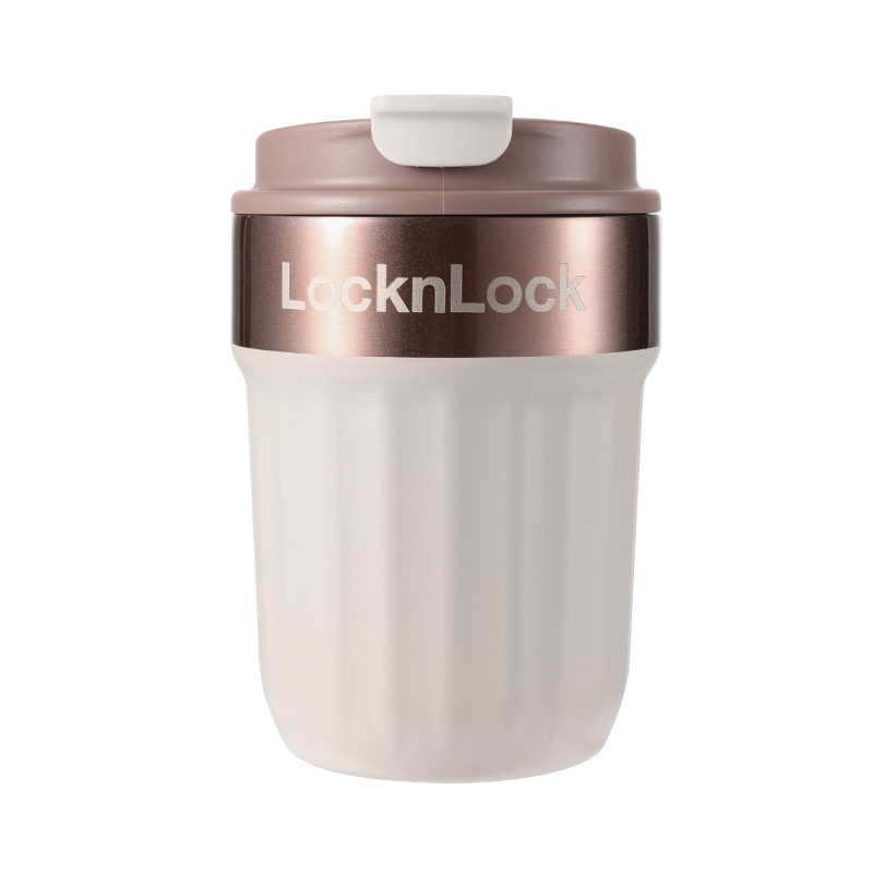 乐扣乐扣（LOCK&LOCK） 潮酷咖啡杯 LHC6799FU 350ml 白金色（单位：个）