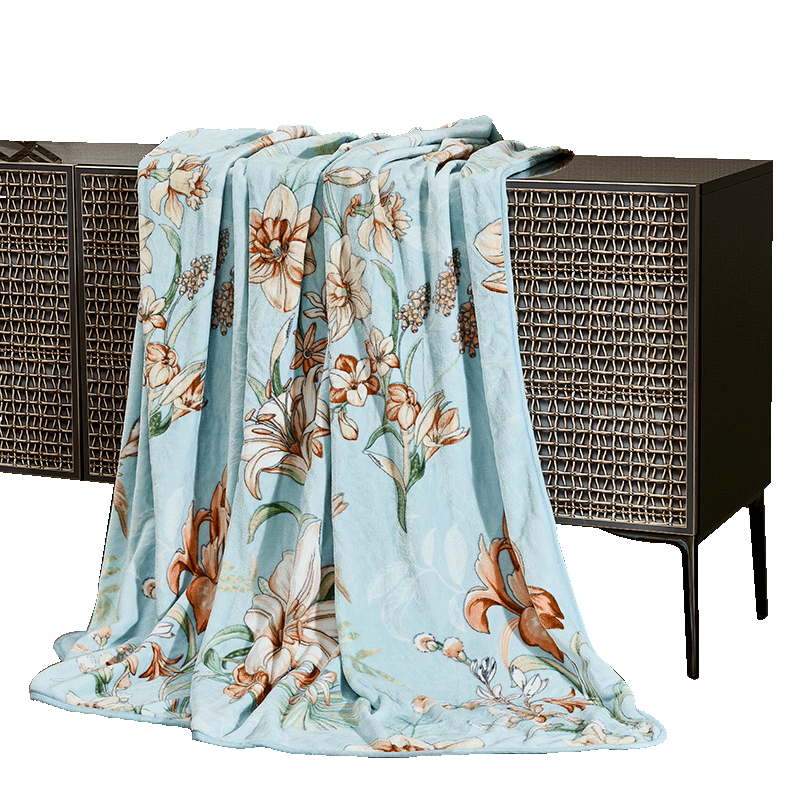 富安娜 单层法兰绒毯 忆辰音 713102973 150*200cm 蓝色（单位：条）