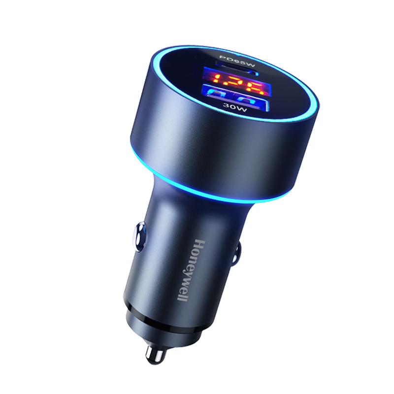 霍尼韦尔（Honeywell） 车载充电器点烟器一拖二转换器 HZF2 最大功率95W 黑色（单位：个）