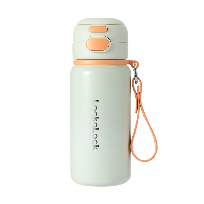 乐扣乐扣（LOCK&LOCK） 趣饮双盖保温杯 LHC6820FU 500ml 薄荷绿（单位：个）