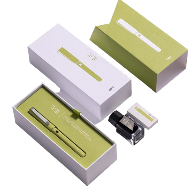 得力(deli) 记时办公钢笔礼盒 A3 EF明尖 混色（单位：盒）