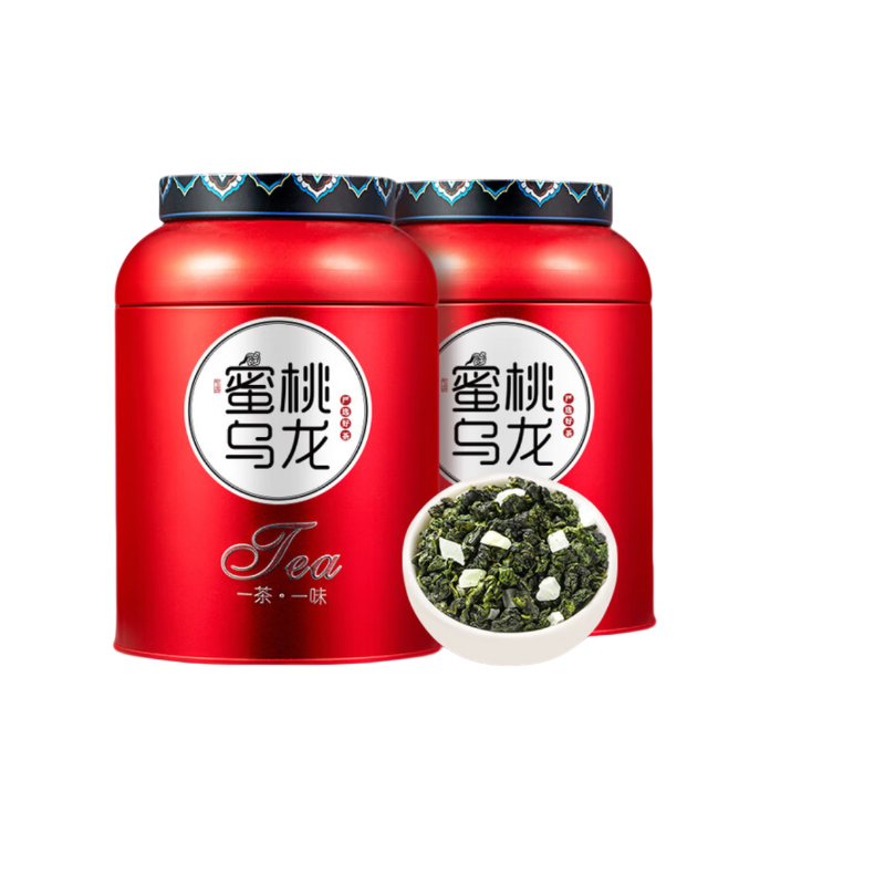 天洲溪 蜜桃乌龙 乌龙茶 500g/2罐 红色（单位：组）