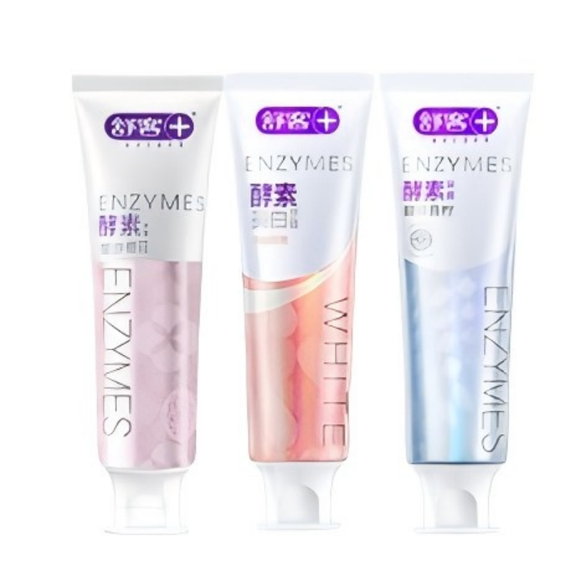舒客 牙膏 美白酵素光泽 120g*3 混色（单位：组）