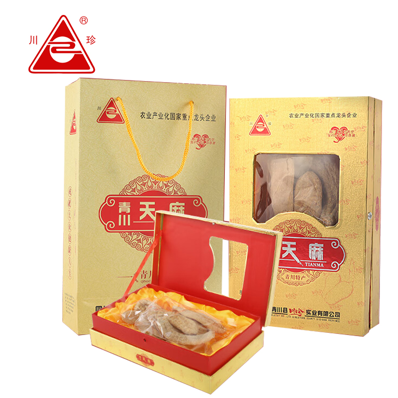 川珍 盒装天麻 滋补 250g 黄色（单位：盒）