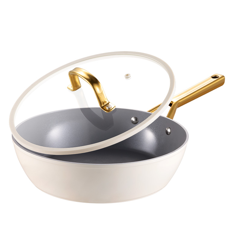 炊大皇 西厨不粘深煎锅 XC28SJG 28cm  象牙色（单位：只）