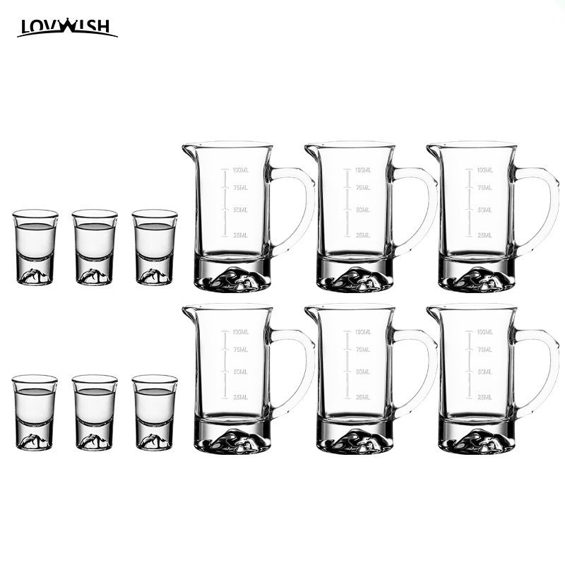 乐唯诗 观山壶杯十二件套 GSHB/L12 观山壶100ml*6个+观山杯20ml*6个 透明（单位：套）