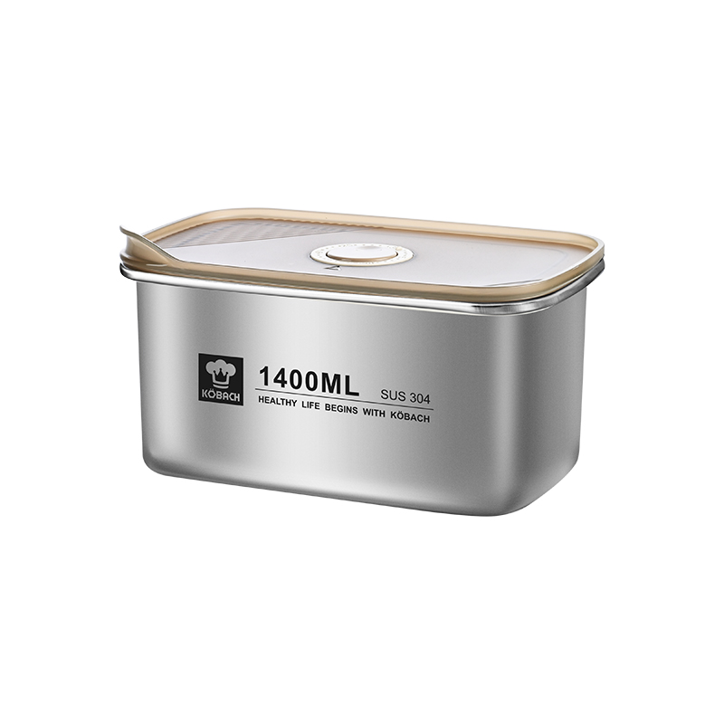 康巴赫 保鲜盒 KH-NBX04 1400ml  不锈钢色（单位：个）