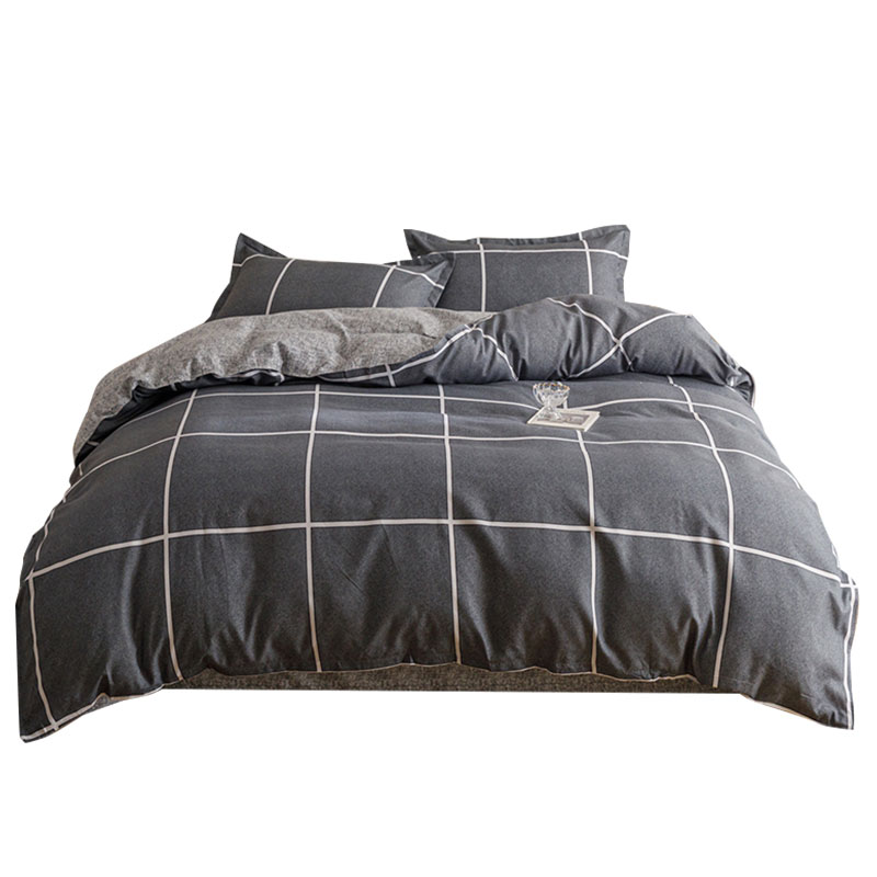 皇冠（CROWN） 都市格调磨毛四件套 T3513 200*230CM 蓝灰色（单位：套）