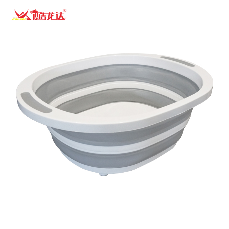 酷龙达（Coloda） 按压式折叠菜板水盆 CLD-ZDT03 40*31.7*15cm 白灰色（单位：个）