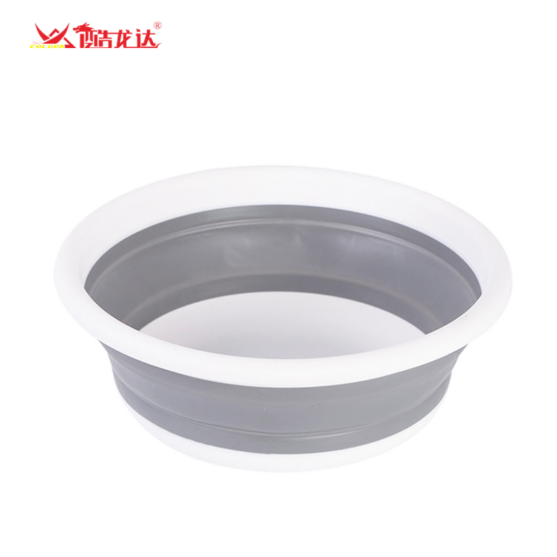 酷龙达（Coloda） 便携式折叠水盆 CLD-ZTD02 32.5*12cm  白灰色（单位：个）