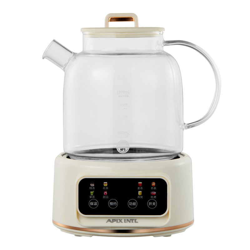 Apixintl 花茶壶 JX-101 1200ML  米白色（单位：个）