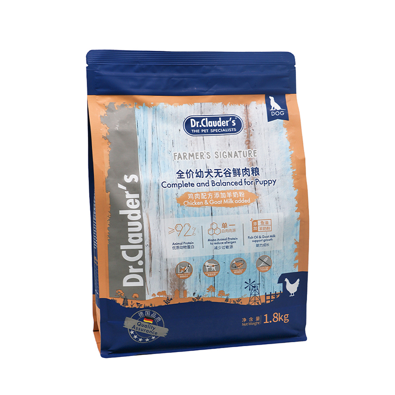 克劳德医生 幼犬粮 幼犬用无谷鲜肉粮鸡肉配方添加羊奶粉 1.8kg  蓝色（单位：袋）