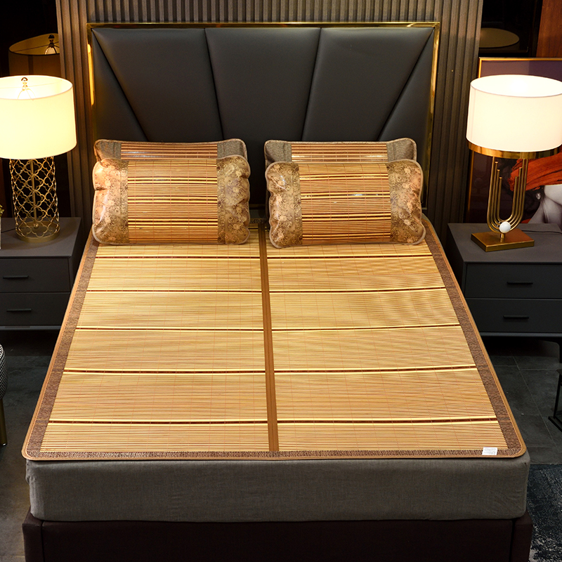 圣夫妮 竹席三件套 SFN-149 150*200cm 1.5米床 黄色（单位：套）