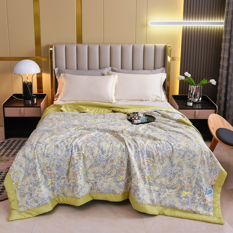 圣夫妮 新式棉麻夏被 SFN-062 150*200cm 1.5米 香槟黄（单位：床）