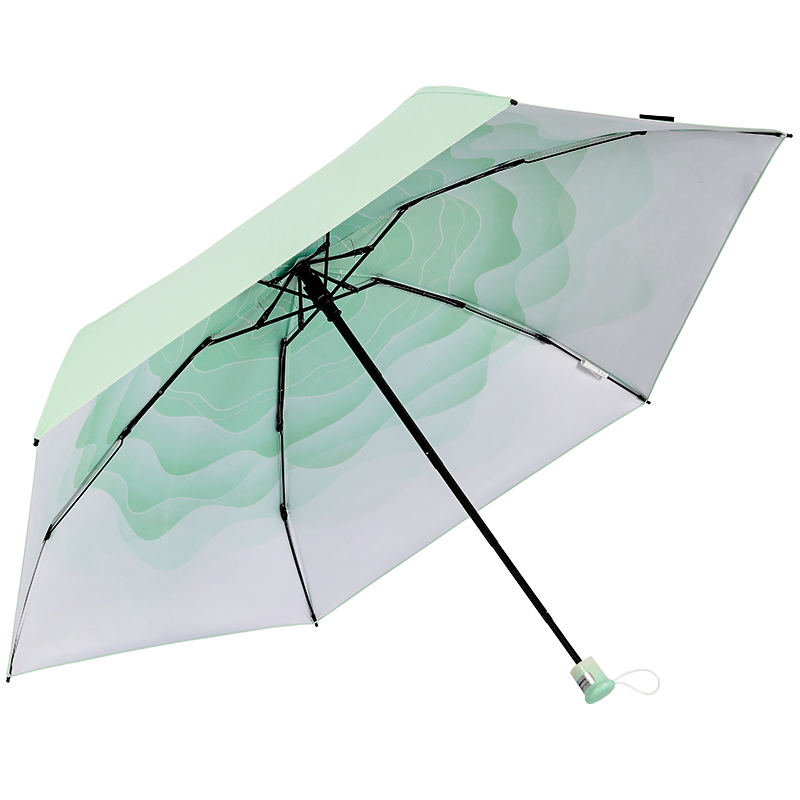 mamoru 五折六K渐变 花朵伞 270g 豆沙绿（单位：把）