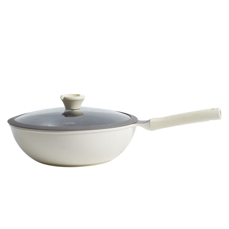 红厨Redchef 白陶系列深煎锅 RSJA26B23-WZ 26cm 外白内棕（单位：个）