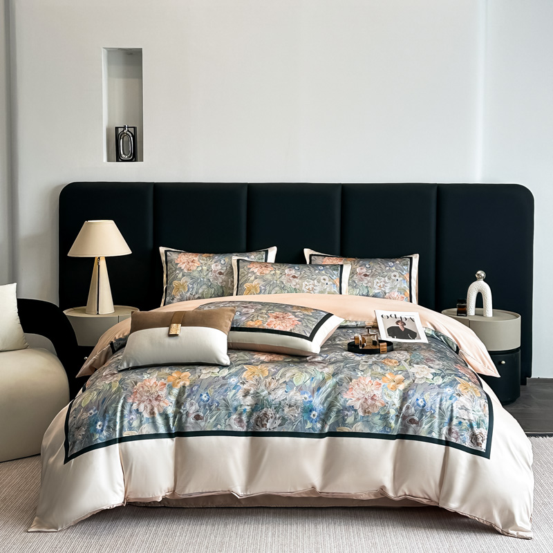 圣夫妮 玉锦缎数码印花四件套 SFN-226 200*230cm 2.0米 古都新秀（单位：套）