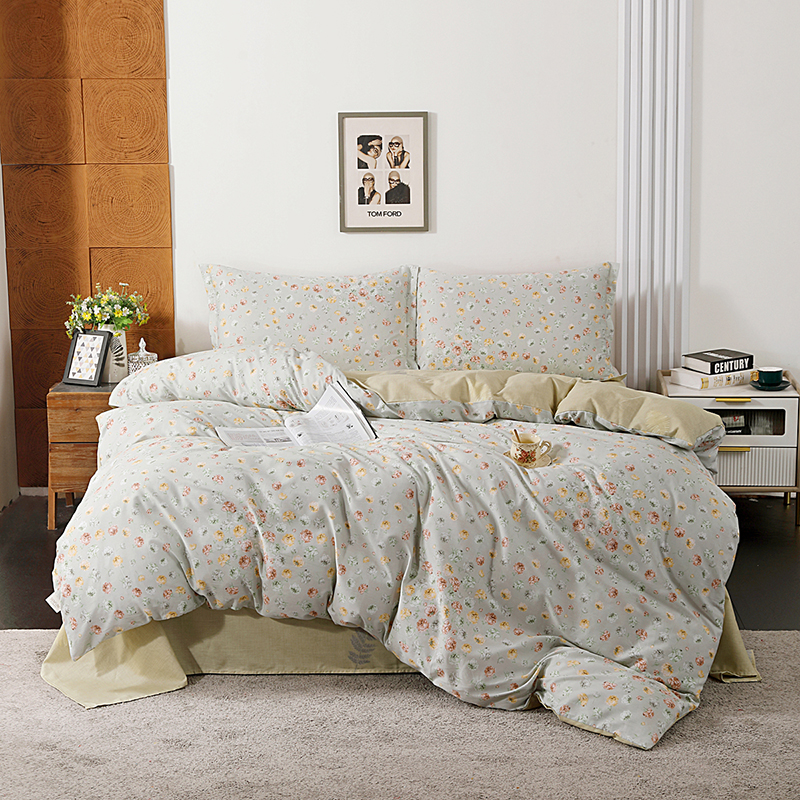 圣夫妮 精梳棉四件套 SFN-180 浪漫玫瑰园 2.0米 混色（单位：套）