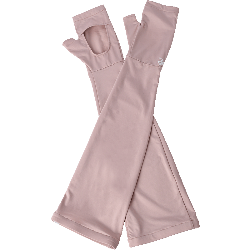 卡蒙（Kenmont） 防晒手套长款冰袖手套护袖宽松 KM-3784 55cm 141玫瑰烟粉（单位：双）