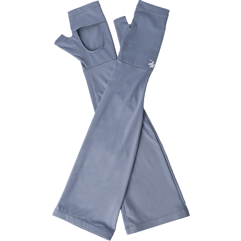 卡蒙（Kenmont） 防晒手套长款冰袖手套护袖宽松 KM-3784 55cm 531石洗蓝（单位：双）