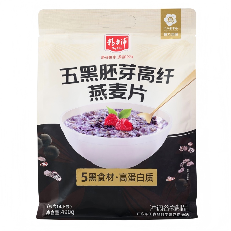 精力沛 五黑胚芽 高纤麦片 35g*14包 混色（单位：袋）