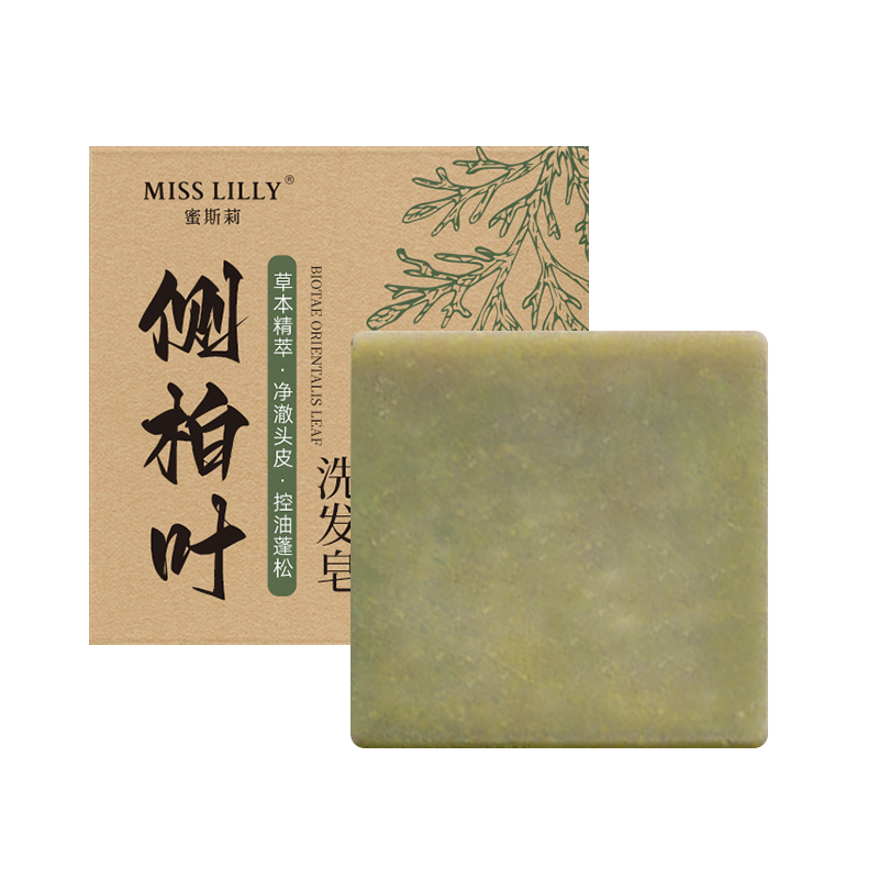 蜜斯莉 MISS LILLY 洗发皂 侧柏叶 80g 绿色（单位：盒）