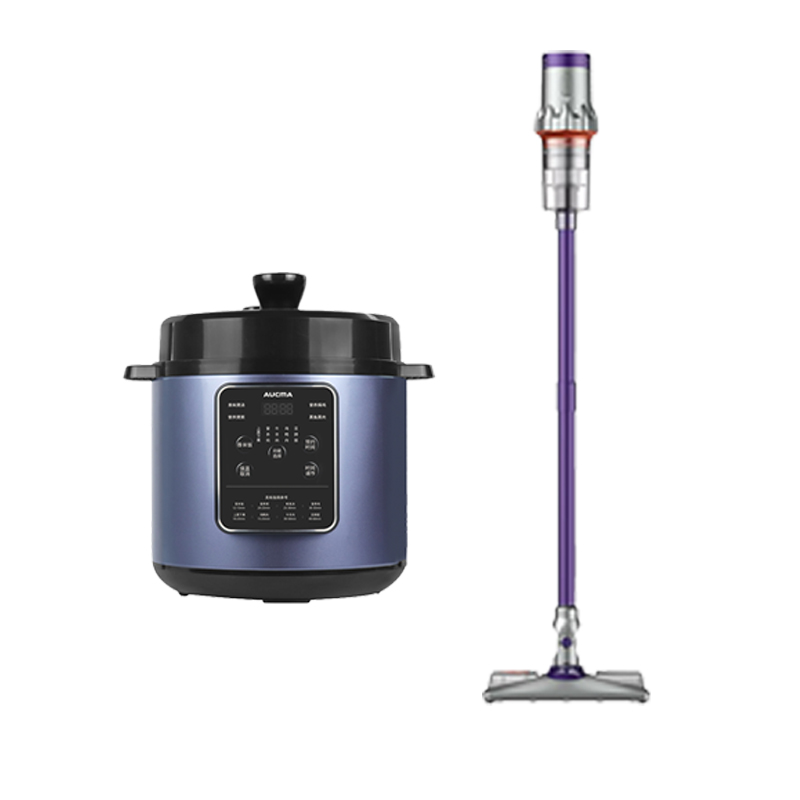  澳柯玛（AUCMA） 电压力锅+吸拖一体机组合 CLB50-100HY2+AXC-12HY33 2件 混色（单位：套）