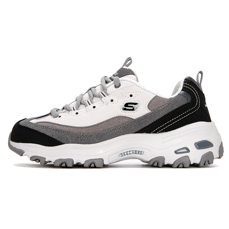 斯凯奇（Skechers） 女运动休闲鞋熊猫鞋 149906-BKGY 37.5 37.5 黑色/灰色（单位：双）