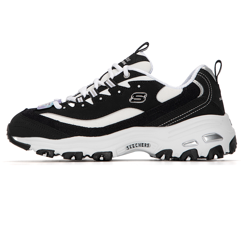 斯凯奇（Skechers） 女运动休闲鞋熊猫鞋 149906-BKW 35.5 35.5 黑色/白色（单位：双）