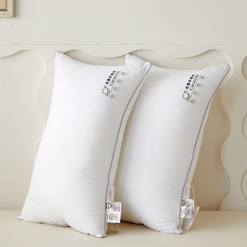 皇冠（CROWN） 絮语抗菌枕芯 T3509 50*74cm*2 白色（单位：套）