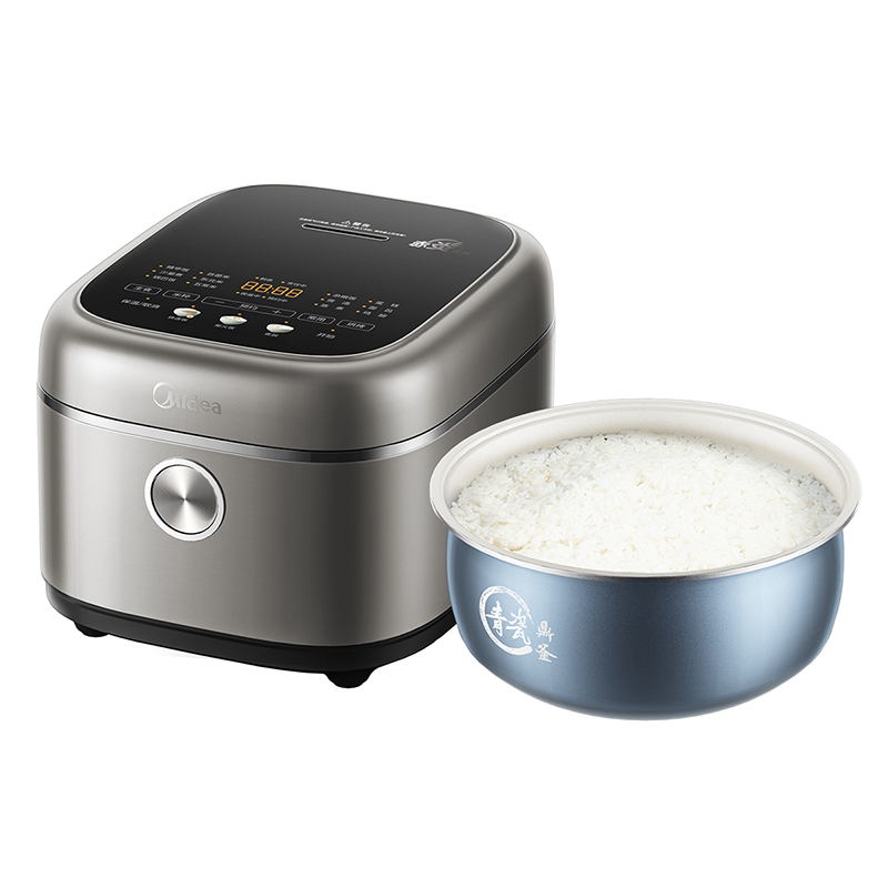 美的（Midea） 赤炎双热源 青瓷内胆电饭煲 MB-4E02R 4L  灰色（单位：台）