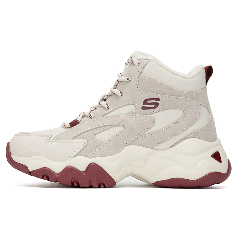 斯凯奇（Skechers） 女运动休闲鞋熊猫鞋 167595-BURG 35 35 酒红色（单位：双）