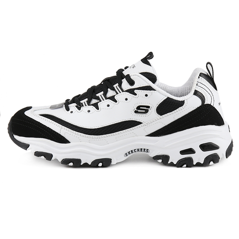 斯凯奇（Skechers） 男休闲鞋熊猫鞋 52675-WBK 44 44 黑色/白色（单位：双）