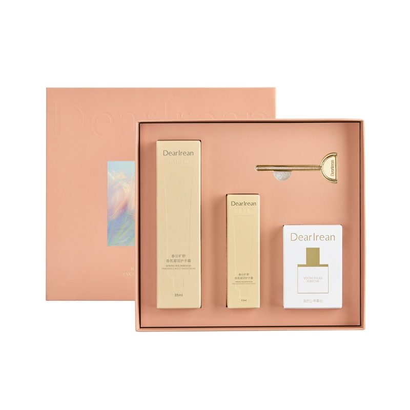 独特艾琳（Dear lrean） 夜樱繁星（护手霜+香水）香氛礼盒 指尖梦幻 55ml(含3件商品）  象牙色（单位：套）
