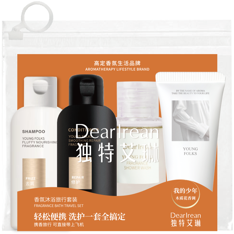 独特艾琳（Dear lrean） 香氛沐浴旅行套装 我的少年 180ml(含4件商品） 本白色（单位：套）