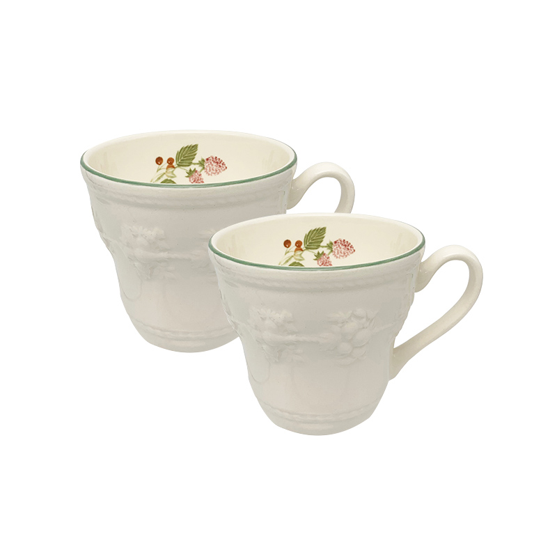 WEDGWOOD 欢愉假日树莓马克杯对杯 58951001471*2 350ML*2 白色（单位：套）
