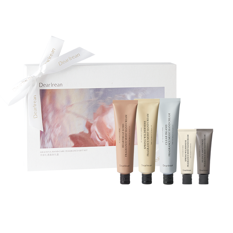 独特艾琳（Dear lrean） 限定护手霜香氛礼盒(配礼袋) 手部礼遇 (含贺卡)35m1*3+10ml*2 粉色（单位：套）