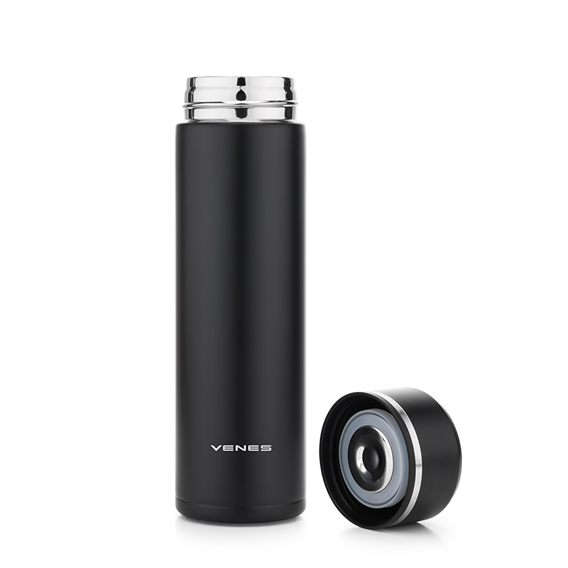 菲驰（VENES） 简韵温显保温杯 FC258-460 460ml 黑色（单位：个）
