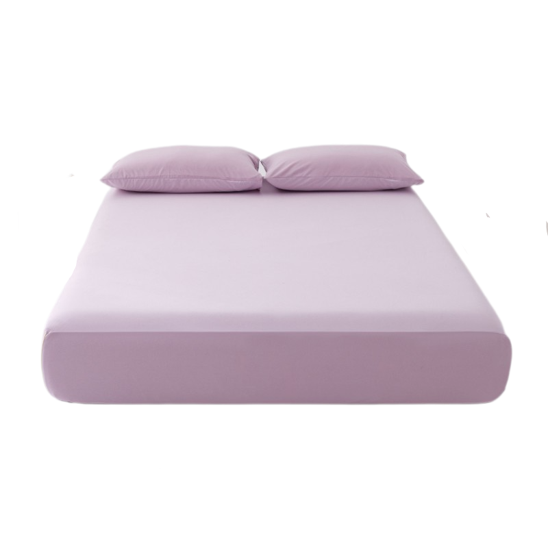 躺岛 四季床笠双面织透气单件床垫保护罩 可机洗亲肤 180*200cm 薰衣草紫+淡蓝花紫（单位：张）