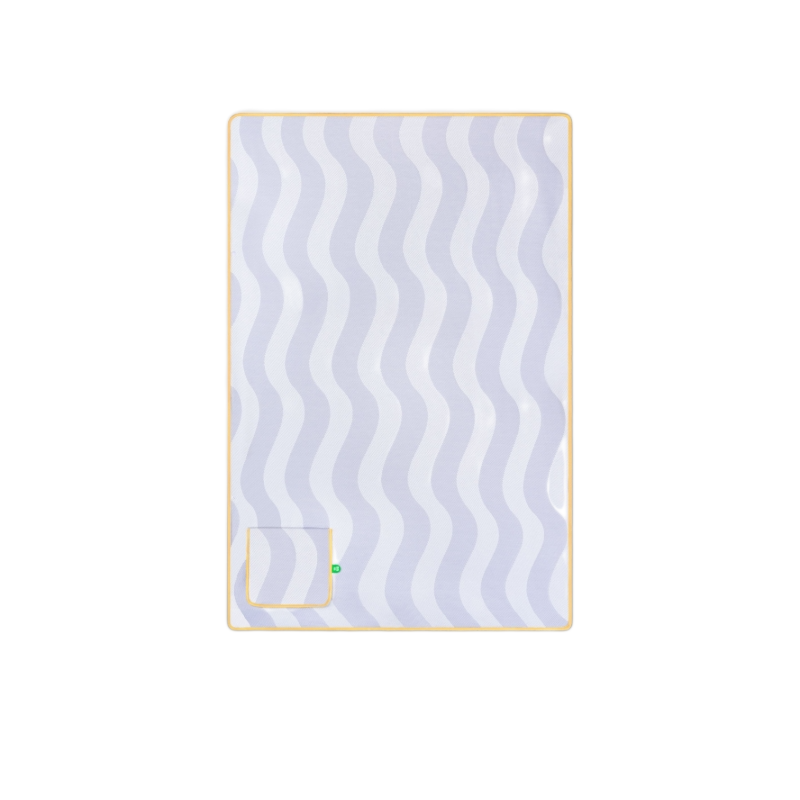 躺岛 冰镇凉感披毯空调毯 瓜瓜凉系列 100X150cm 野生紫（单位：条）