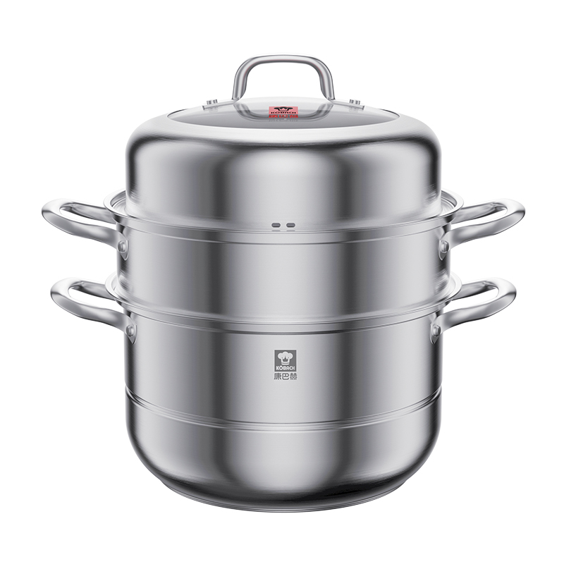 康巴赫 不锈钢蒸锅 KZS-28B31 28cm  不锈钢色（单位：套）